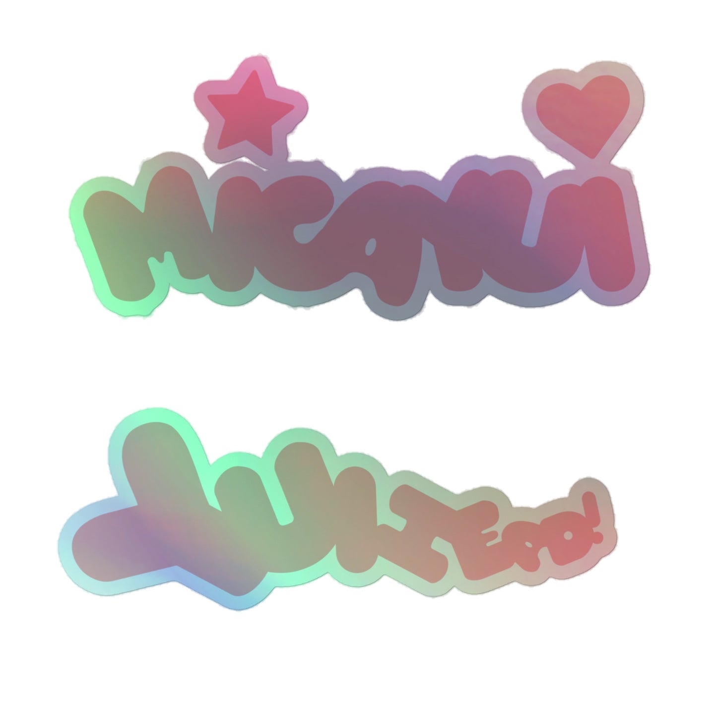 MICA YUI/YIUHEAD Holographic stickers